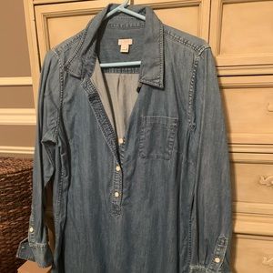 J Crew Denim shirtdress